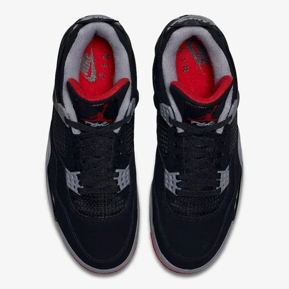 Nike Air Jordan 4 Retro OG Bred 2019 308497-060 Black Red Men Size 11 NEW DS
